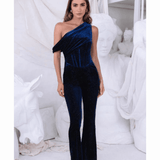 Velvet Sparkle Jumpsuit - Endless - UAE Rental and Resale for Women's Fashion