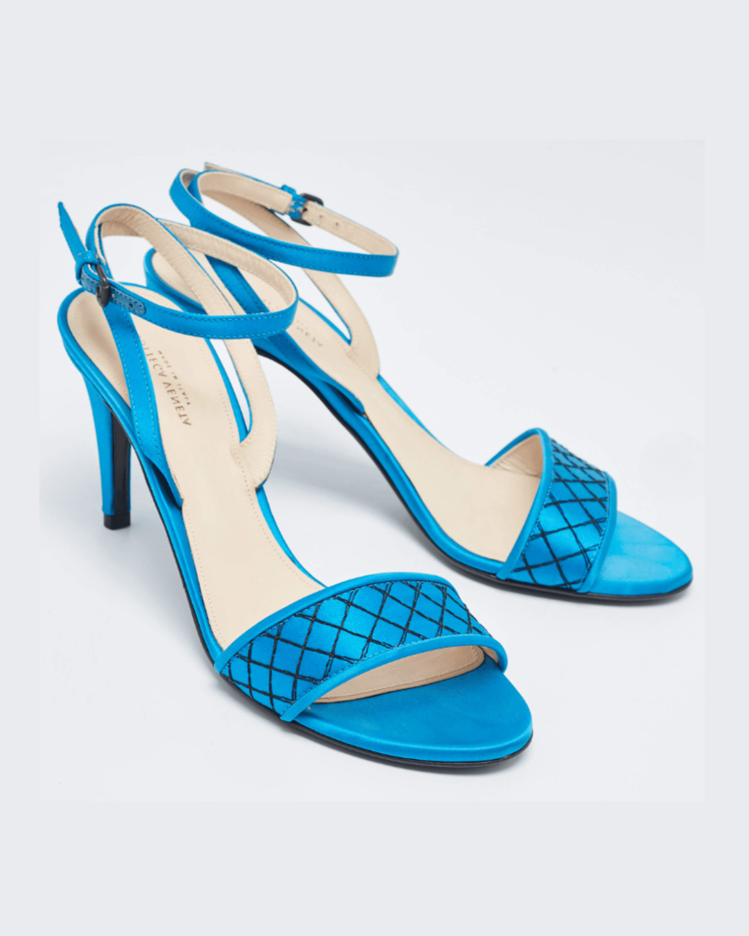 Veneta Satin Sandal Heel Pumps - Endless - UAE Rental and Resale for Women's Fashion