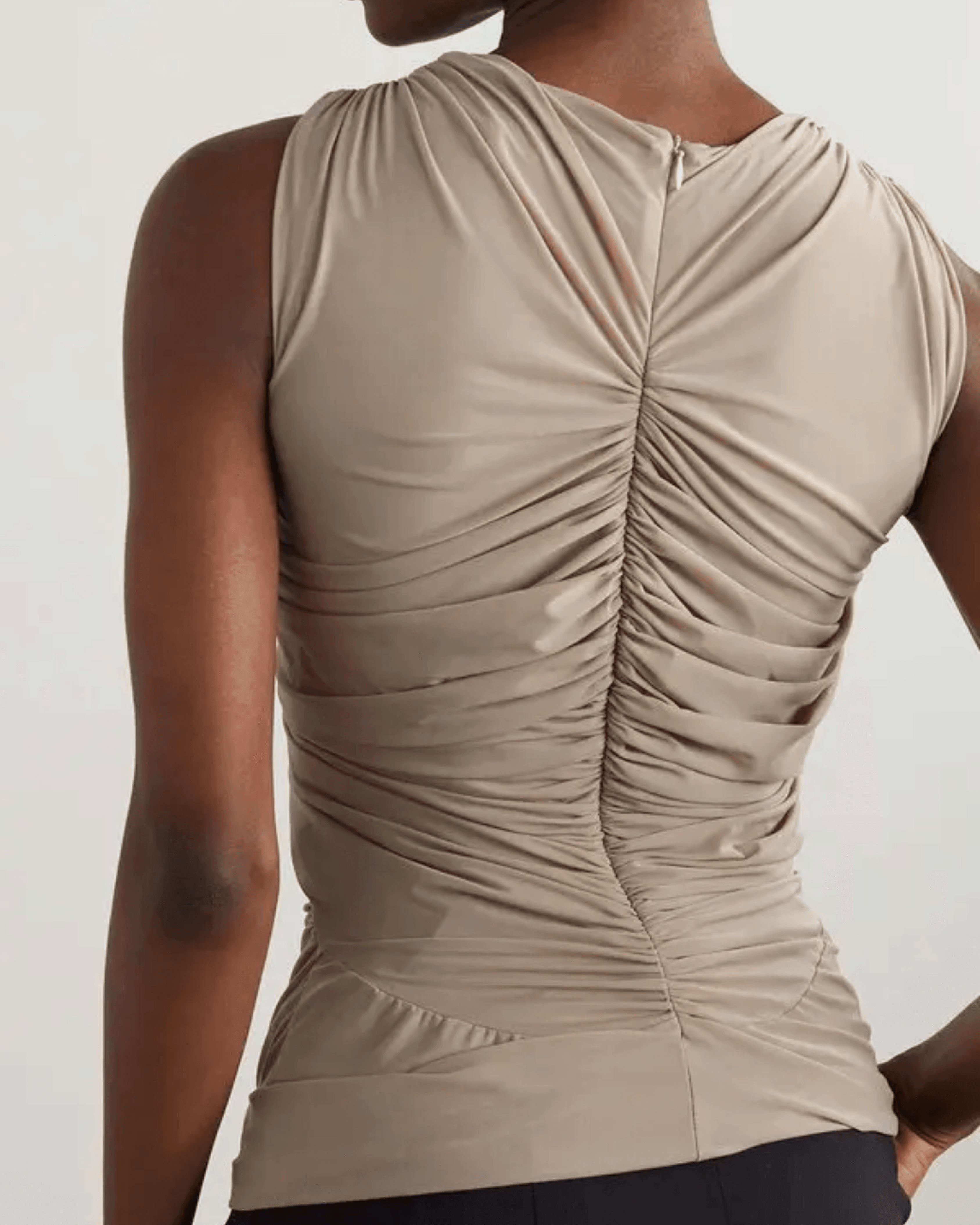 Venus Draped Cutout Stretch Jersey Top - Endless - UAE Rental and Resale for Women's Fashion