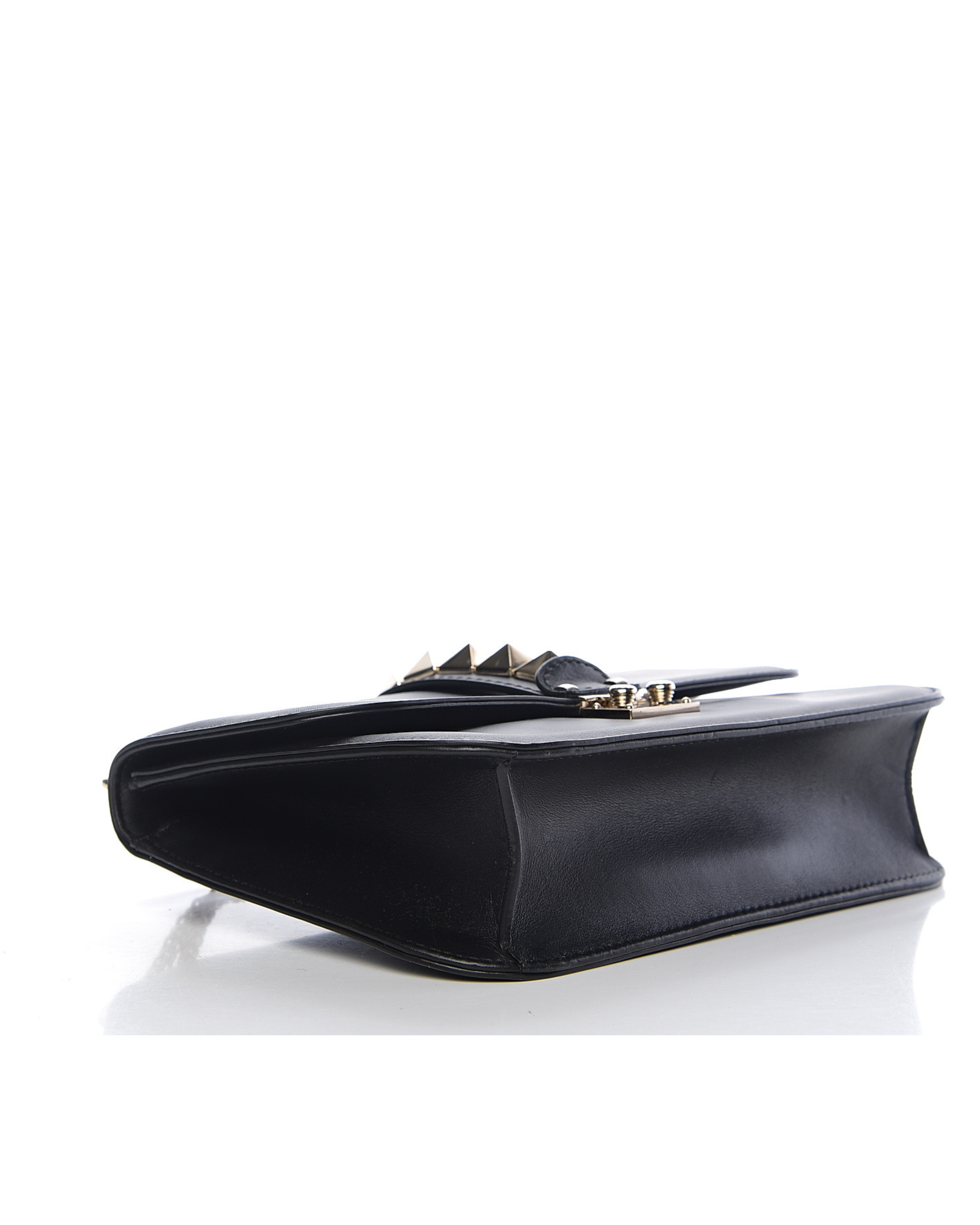 Vitello Medium Glam Lock Rockstud Flap Black - Endless - UAE Rental and Resale for Women's Fashion