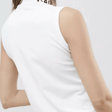 Whisper White Logo Funnel Neck Knit - Endless - UAE Rental and Resale for Women's Fashion