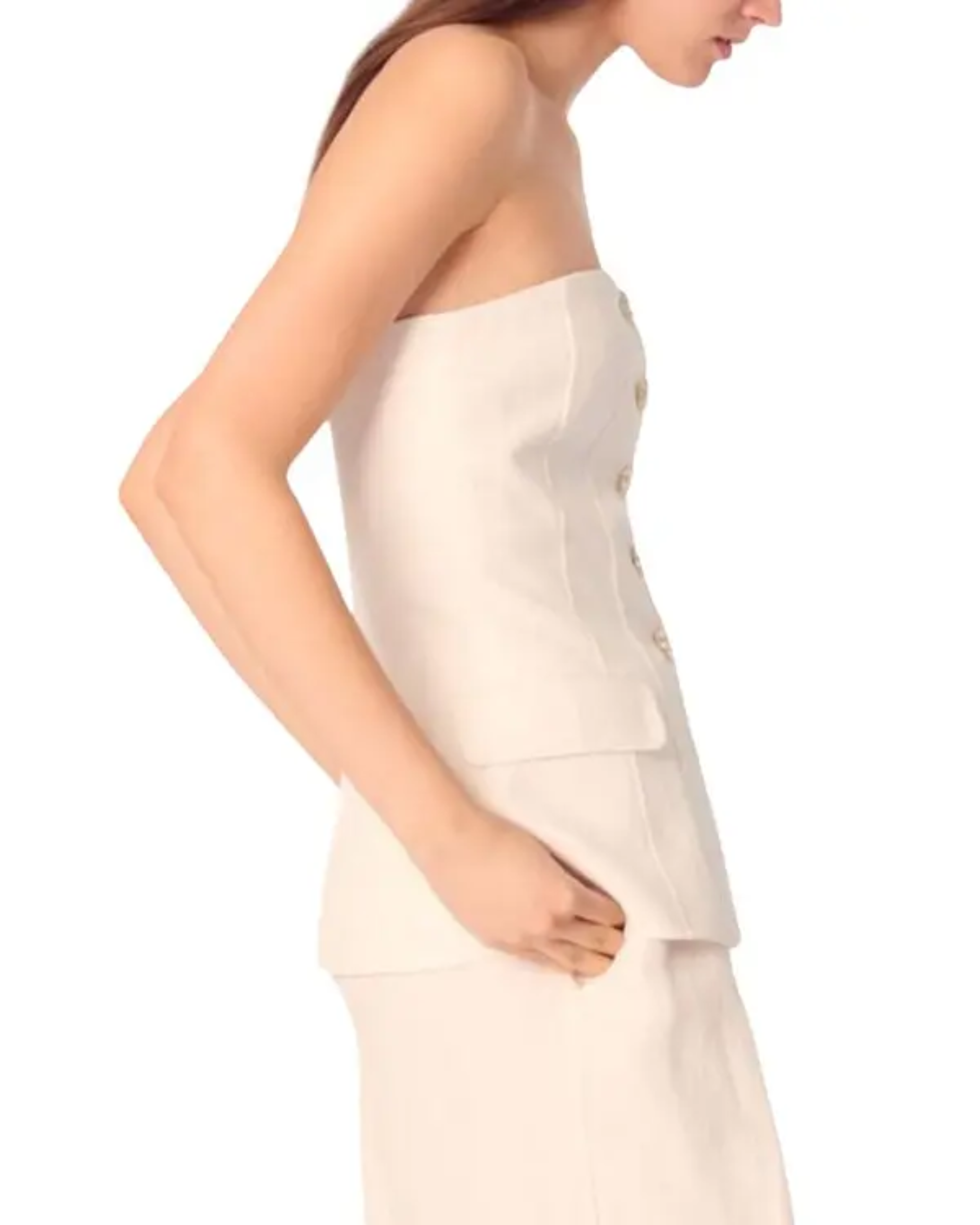 White Bustier Top - Endless - UAE Rental and Resale for Women's Fashion