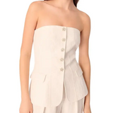 White Bustier Top - Endless - UAE Rental and Resale for Women's Fashion