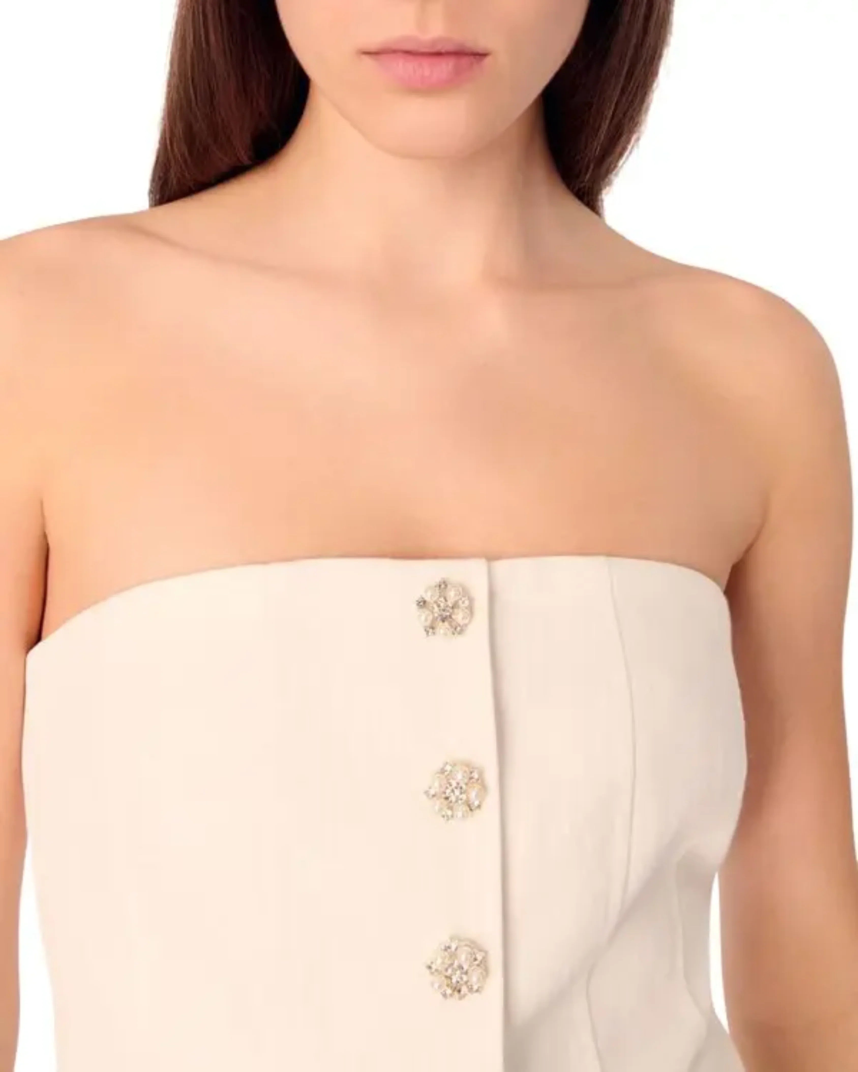White Bustier Top - Endless - UAE Rental and Resale for Women's Fashion