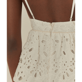 White Laise Sleeveless Dress - Endless - UAE Rental and Resale for Women's Fashion