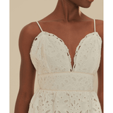 White Laise Sleeveless Dress - Endless - UAE Rental and Resale for Women's Fashion