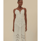 White Laise Sleeveless Dress - Endless - UAE Rental and Resale for Women's Fashion