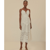 White Laise Sleeveless Dress - Endless - UAE Rental and Resale for Women's Fashion