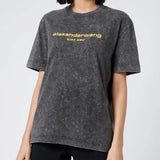 Women's Acid Wash Embroidered T-shirt - Endless - UAE Rental and Resale for Women's Fashion