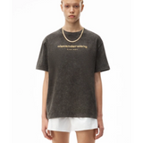 Women's Acid Wash Embroidered T-shirt - Endless - UAE Rental and Resale for Women's Fashion