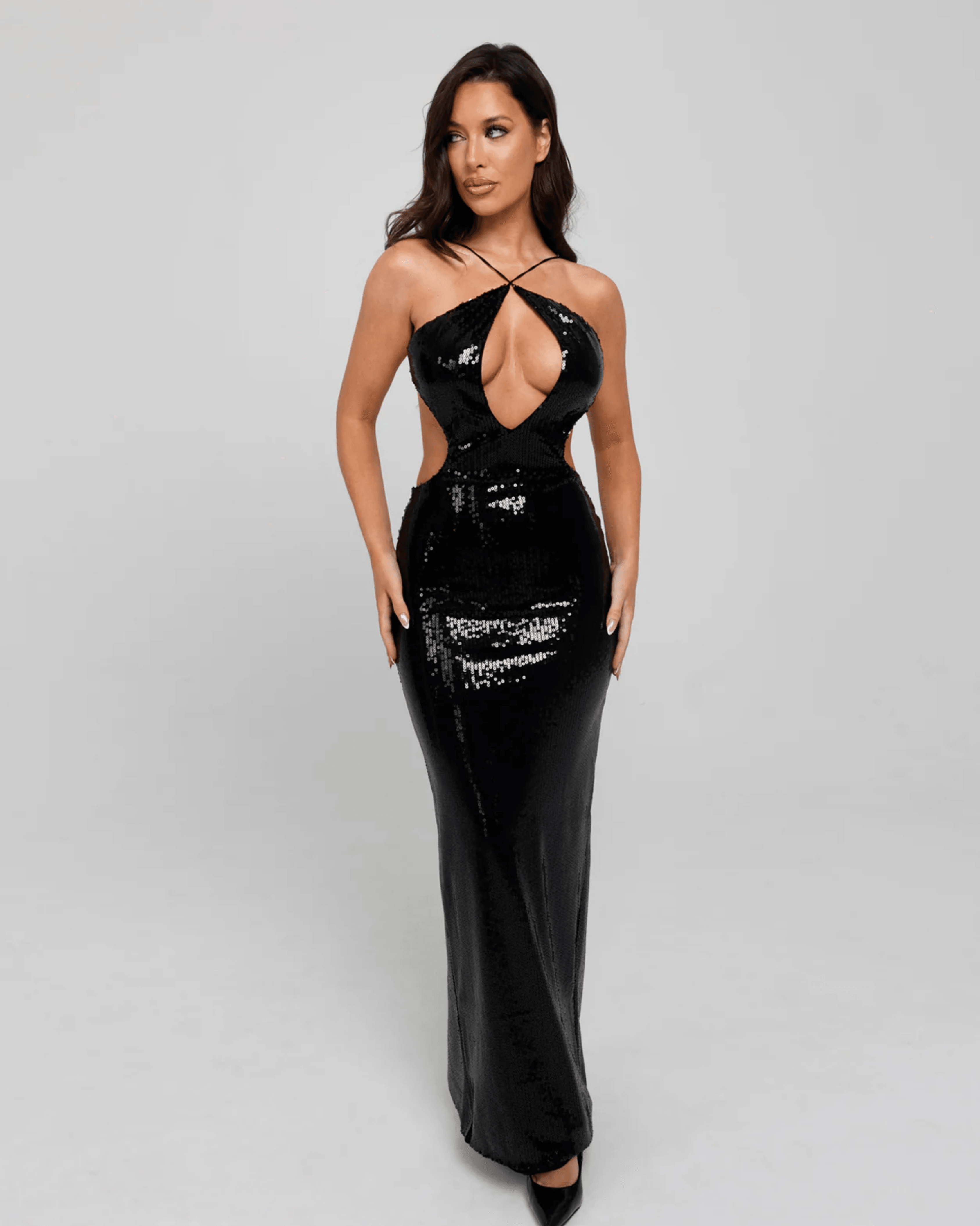 Wrapped in Luxury Maxi Dress - Endless - UAE Rental and Resale for Women's Fashion