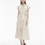 Yarn Dye Linen Utility Shirt Dress - Endless - UAE Rental and Resale for Women's Fashion