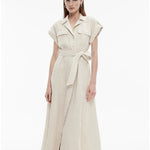 Yarn Dye Linen Utility Shirt Dress - Endless - UAE Rental and Resale for Women's Fashion