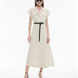 Yarn Dye Linen Utility Shirt Dress - Endless - UAE Rental and Resale for Women's Fashion
