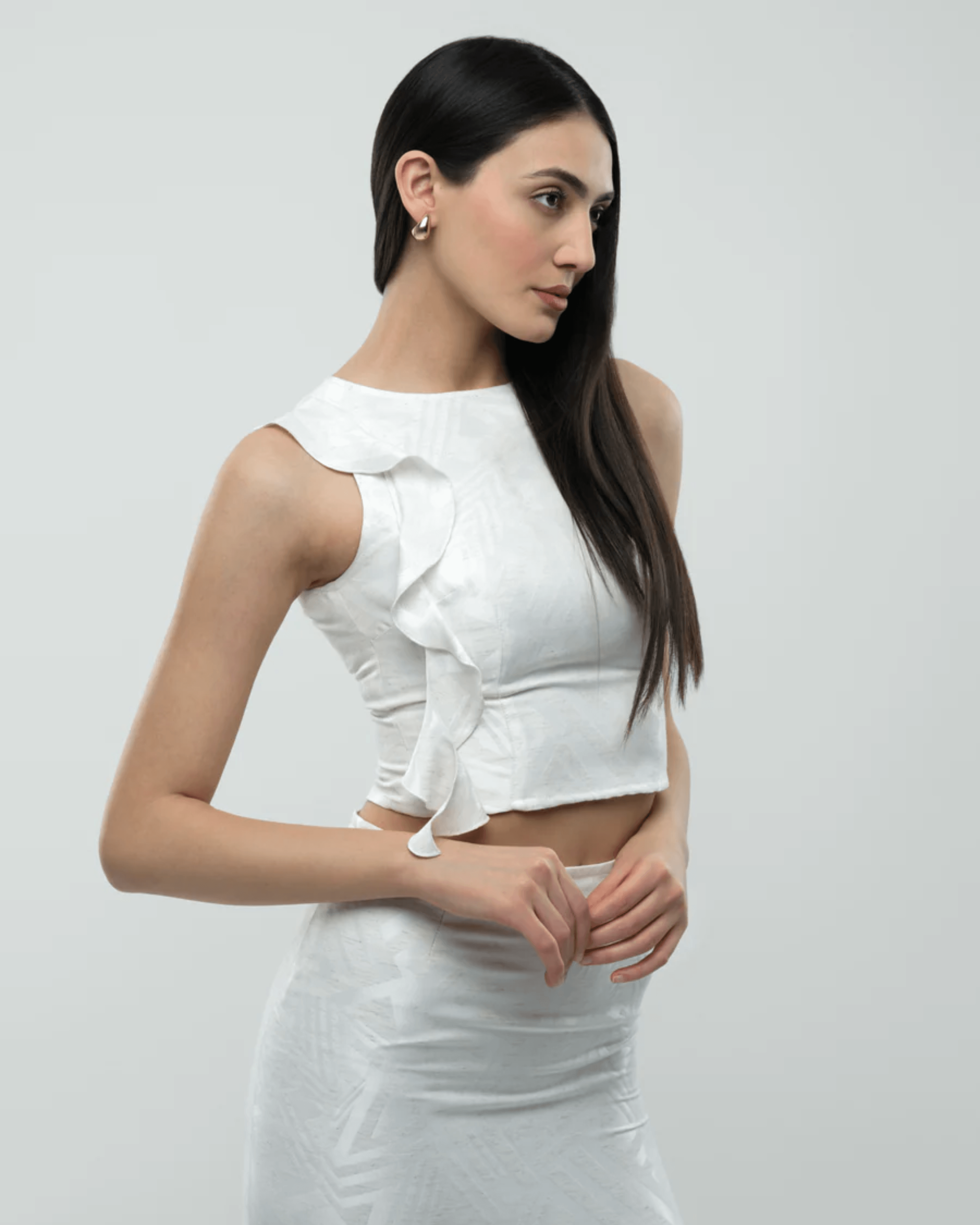 Zara White Co-ord Set - Endless - UAE Rental and Resale for Women's Fashion