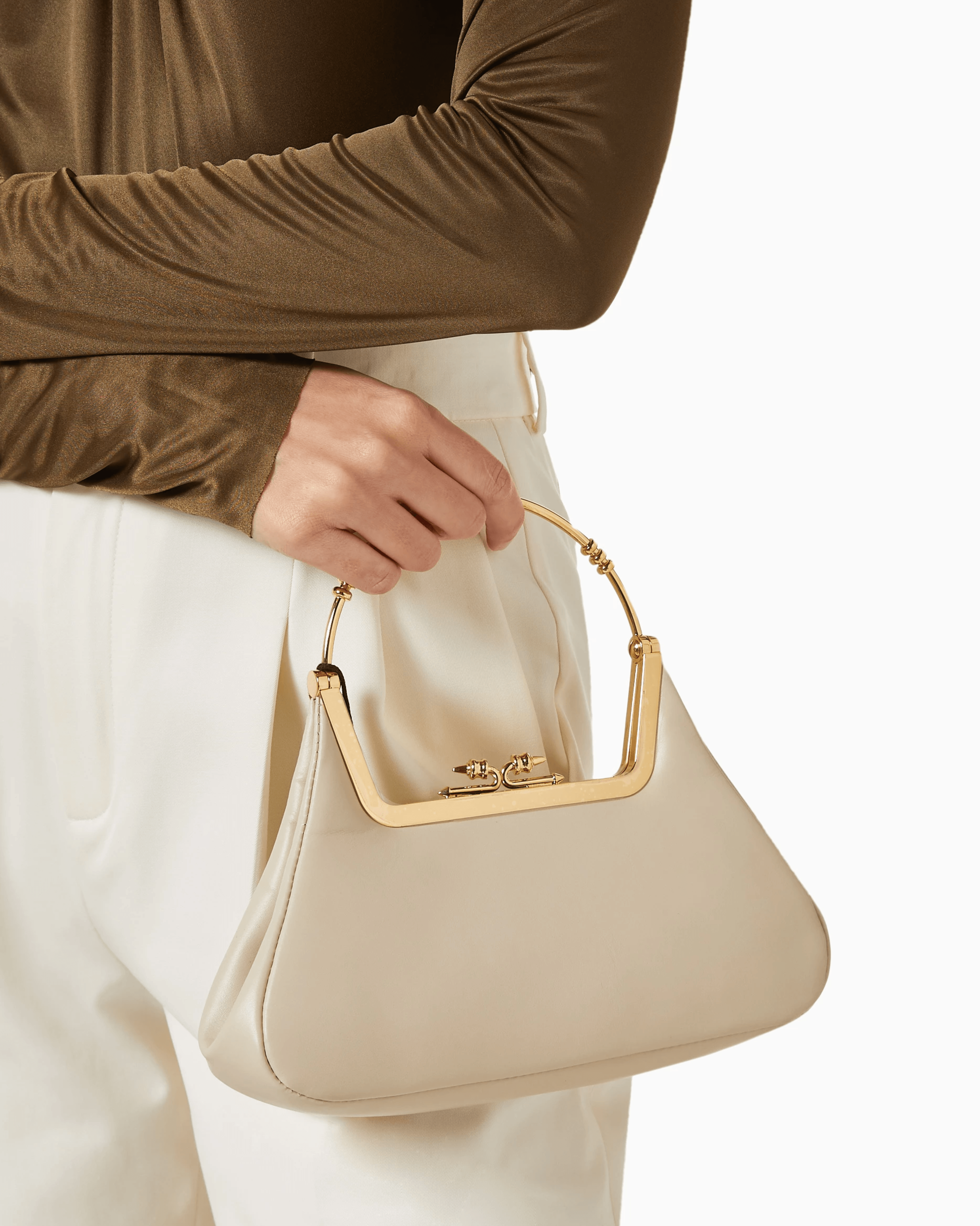 Zayan Clutch in Leather - Endless - UAE Rental and Resale for Women's Fashion