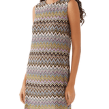 Zigzag Raschel Sleeveless Mini Dress - Endless - UAE Rental and Resale for Women's Fashion