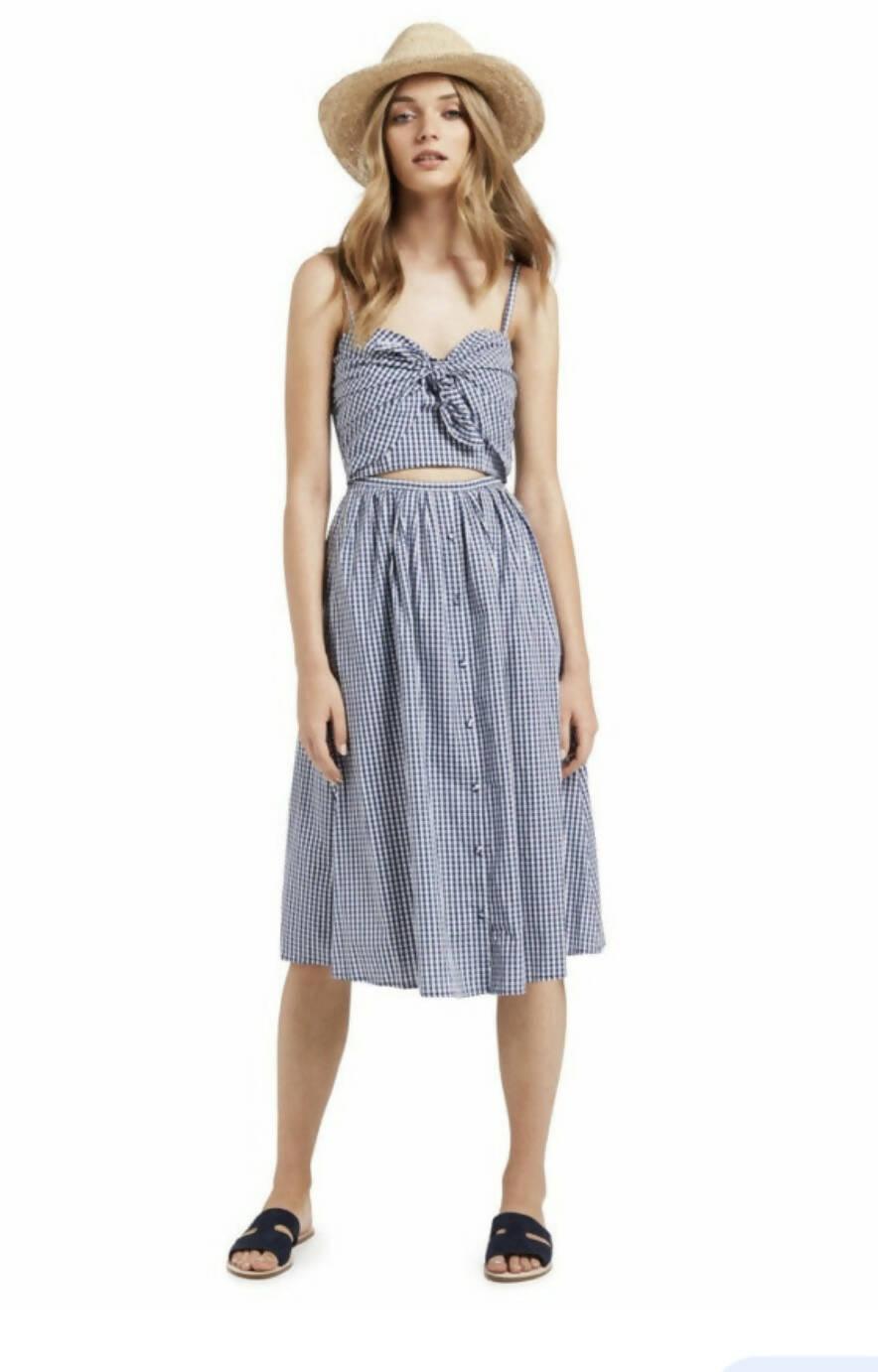 Cotton Checked Sun Dress - Endless - UAE Rental and Resale for Women's Fashion