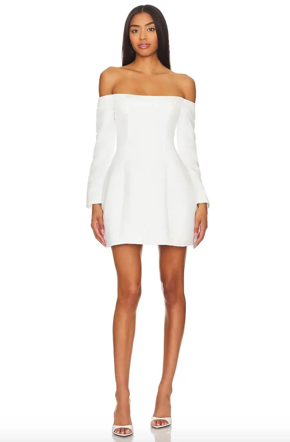 Ivory Off The Shoulder Dress - Endless - UAE Rental and Resale for Women's Fashion