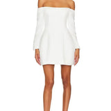Ivory Off The Shoulder Dress - Endless - UAE Rental and Resale for Women's Fashion