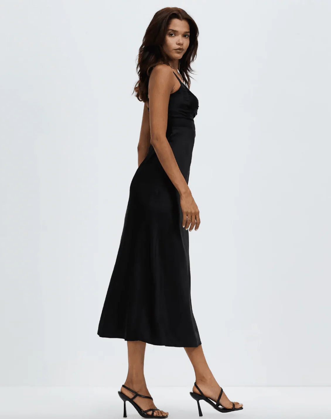 Kelsie Satin Cut Out Slip Dress - Endless - UAE Rental and Resale for Women's Fashion