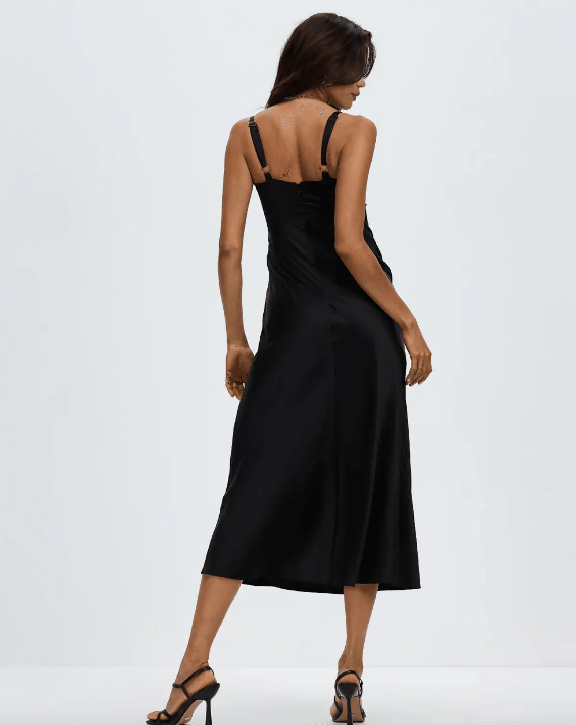 Kelsie Satin Cut Out Slip Dress - Endless - UAE Rental and Resale for Women's Fashion