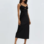 Kelsie Satin Cut Out Slip Dress - Endless - UAE Rental and Resale for Women's Fashion
