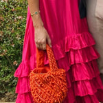 Maggie Dress in Cotton Silk Fuschia - Endless - UAE Rental and Resale for Women's Fashion