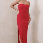 Manon Red Sweetheart Bandeau Maxi Dress - Endless - UAE Rental and Resale for Women's Fashion