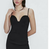 Plunge Sweetheart Midi Dress - Endless - UAE Rental and Resale for Women's Fashion
