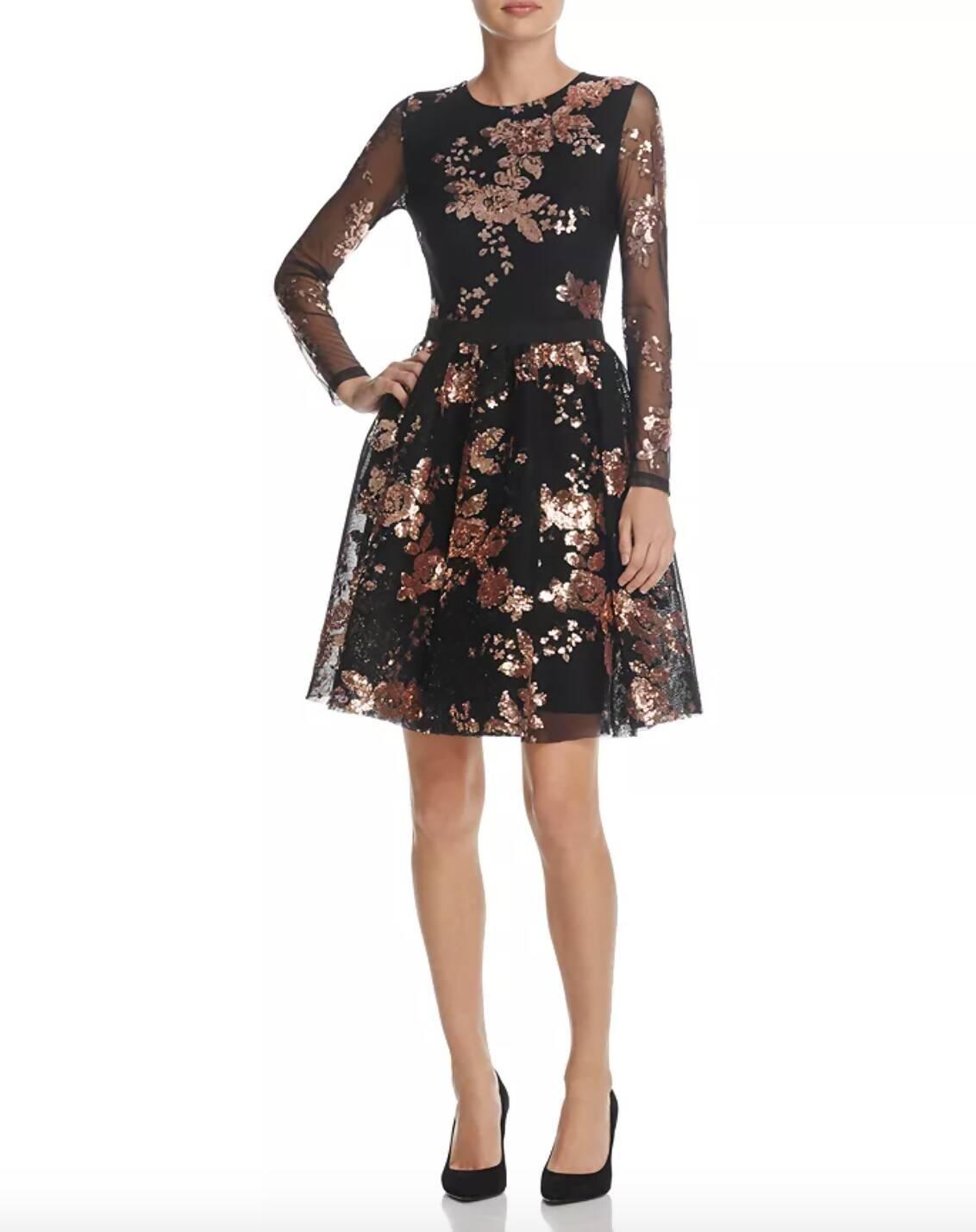 Radar Floral Sequin Mini Dress - Endless - UAE Rental and Resale for Women's Fashion