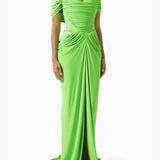 Vibrant Green Evening Gown Dress - Endless - UAE Rental and Resale for Women's Fashion