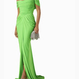 Vibrant Green Evening Gown Dress - Endless - UAE Rental and Resale for Women's Fashion