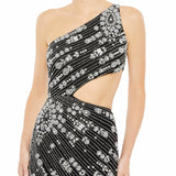 One‑Shoulder High‑Low Gown