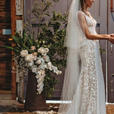 Naomi wedding dress by JESSICA COUTURE features delicate lace detailing with elegant backless design — JESSICA COUTURE | Endless UAE