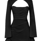 Toira Draped Corset Dress