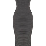 Cindy Shadow Strapless Corset Dress