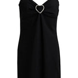 Crystal-embellished Shirred Stretch-jersey Mini Dress