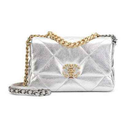 19 Silver Quilted Handbag - Endless