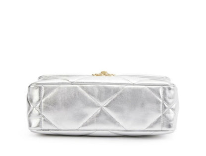 19 Silver Quilted Handbag - Endless