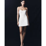 Lorrie Tweed Corset Mini Dress