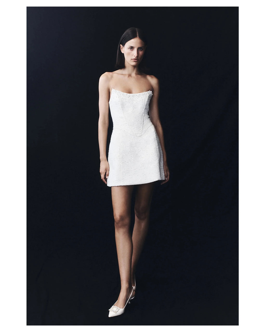 Lorrie Tweed Corset Mini Dress