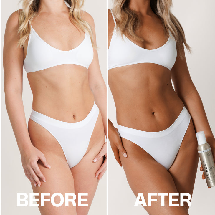 1 Hour Express Tan Dark self-tanning spray bottle with white cap — Bali Body | Endless UAE