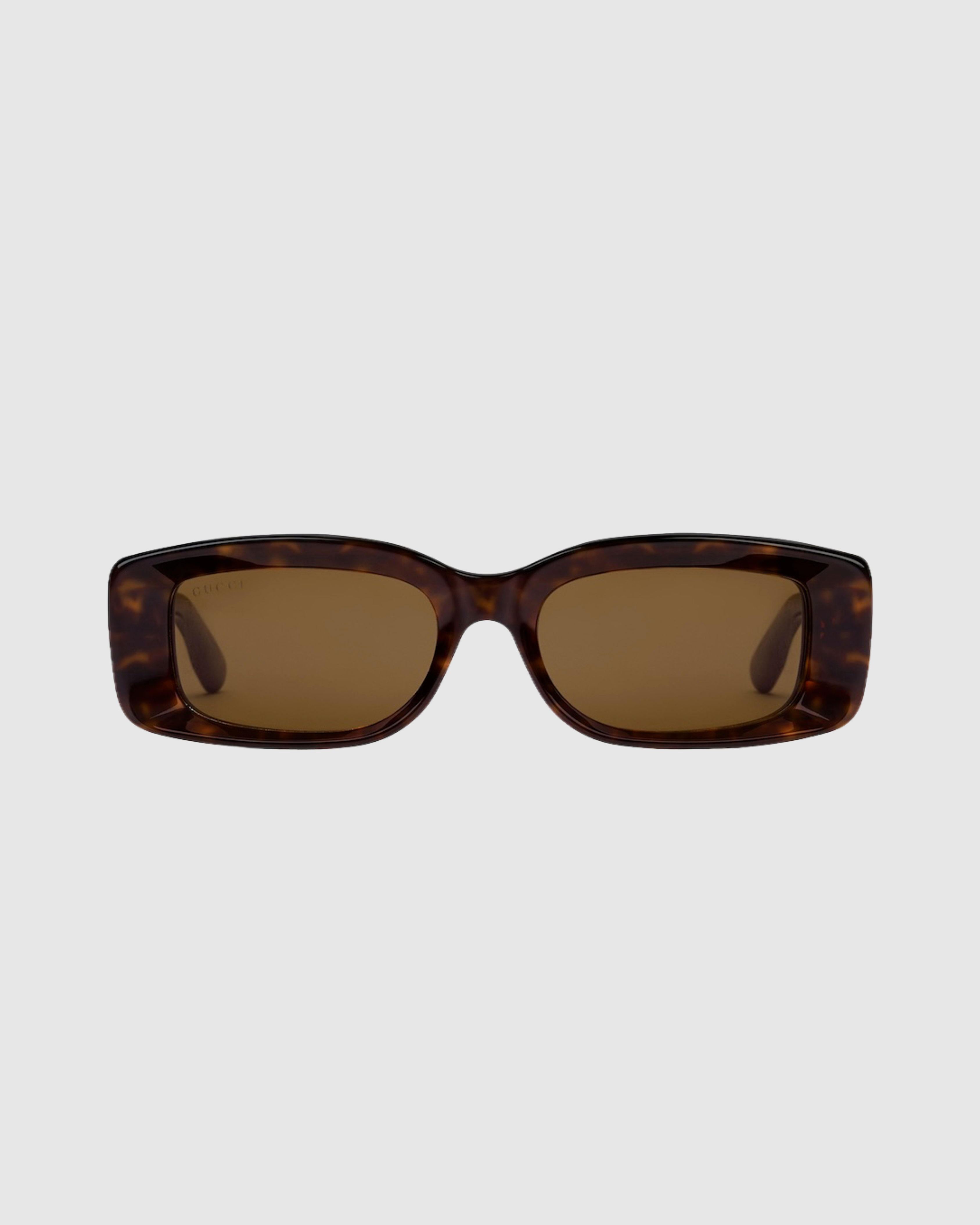 Tortoiseshell rectangular-frame sunglasses with brown lenses — Gucci | Endless UAE