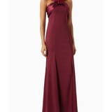 Floral-applique Maxi Dress