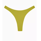 Chartreuse ribbed bikini bottom in minimal coverage G-string style — Monday Swimwear | Endless UAE