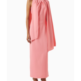 Draped Scarf Maxi Dress