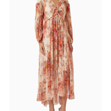 Devi Gathered Yolk Maxi Dress