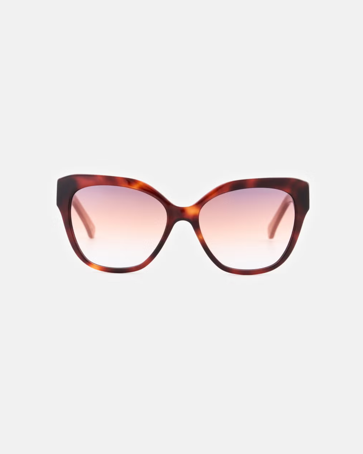 Tortoiseshell butterfly sunglasses with gradient pink lenses and oversized cat-eye frames — Kate Spade | Endless UAE