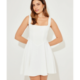 The Ultimate Muse High Waist Square Neck Mini Dress